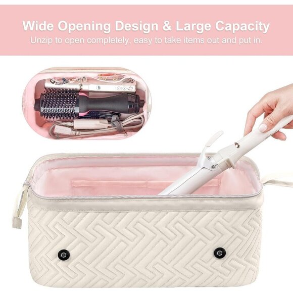 Travel Hair Tool Bag Heat Resistant Mat Organizer for Flat Irons Curlers main image 7